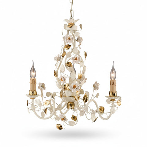 Lampadario Shabby Chic "Giardino d'Inverno" - LS 139/3 - ø 50 h 54