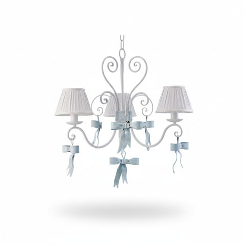 Lampadario Shabby Chic "Aria di Primavera" - LS 166/3 FIOCCO - ø 65 h 54