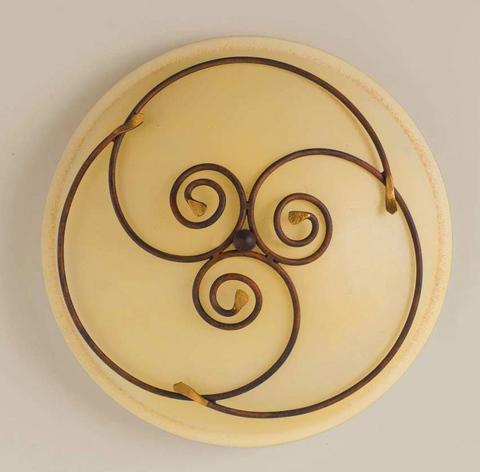 Plafoniera Shabby Chic "Essenze di Luce" - PL/107/50 - ø 50