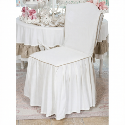 Vestisedia Panna Grand Modello Shabby Chic in Cotone - Linea Jolie, 45x50x118cm