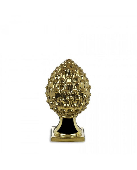 Gold porcelain pine cone