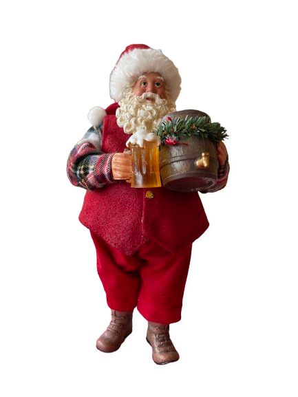 Santa Claus with beer