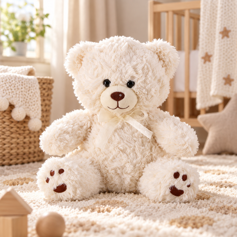 Orsetto in Peluche con Fiocco - 30x20x28 cm
