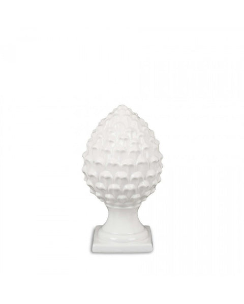 White porcelain pine cone