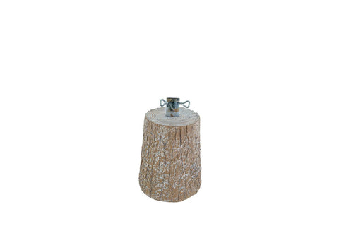 Base Tronco per Albero di Natale – Effetto Legno Chiaro Ø 38 mm – Varianti disponibili