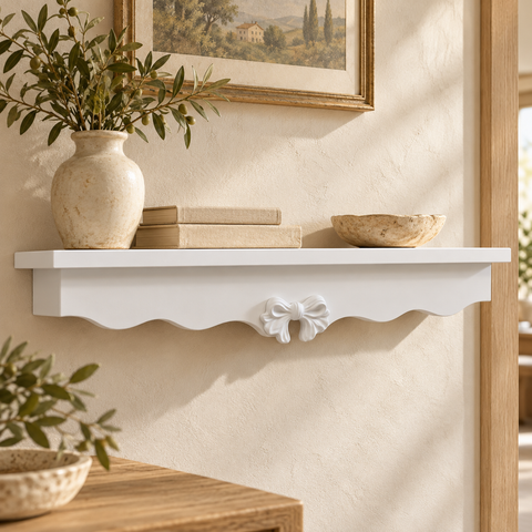 Mensola Lunga con Fiocco – Kaluka Shabby Chic