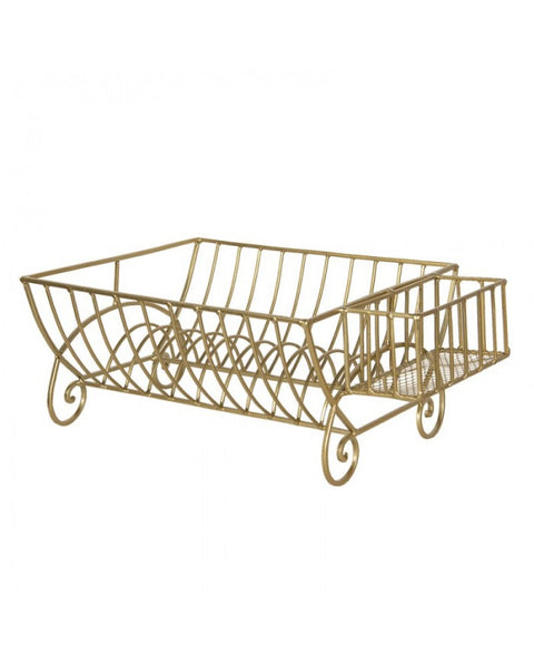 Gold dish drainer