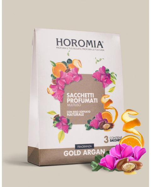 MULTIPURPOSE SCENTED BAGS GOLD ARGAN HOROMIA FRAGRANCE