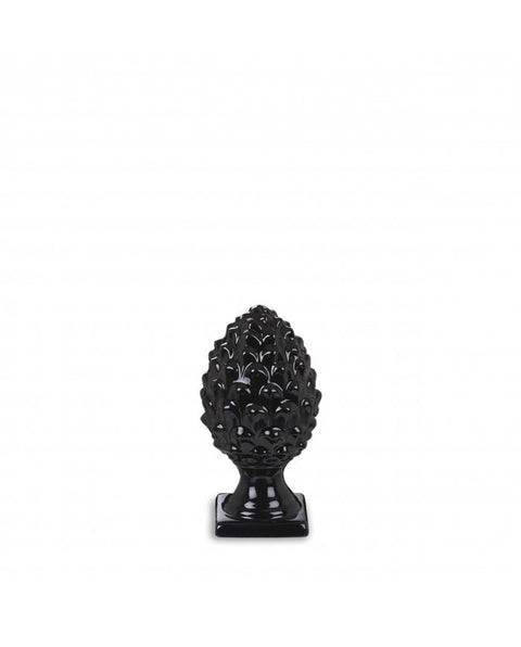 Black porcelain pine cone