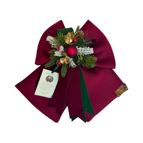Fiocco Natalizio “Elfi del Cuore” Altezza 30 cm – Madame Fioccò