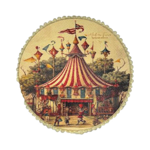 Tamburello Natalizio “Circus” – Ø 10 / 13 / 18 cm – Madame Fioccò
