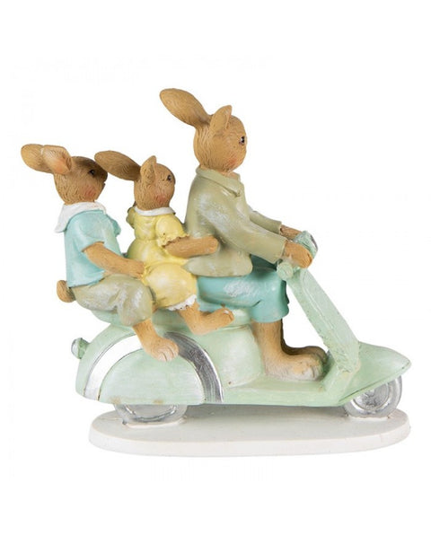 Rabbits on scooters