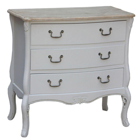 Comò Tortora in Legno Shabby Chic - 80x40x80 cm