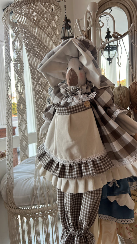 Papera Portabuste personalizzabile 70x40 cm – Prodotto sartoriale realizzato a mano in stile shabby chic