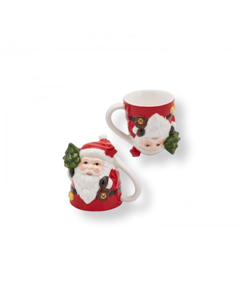 TAZZA BABBO NATALE CON ALBERELLO