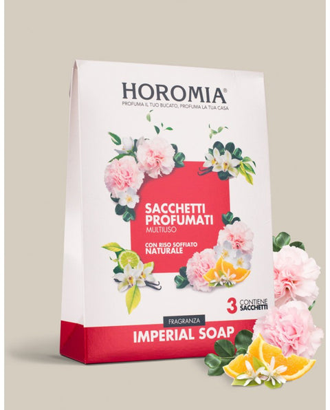 SACCHETTI PROFUMATI MULTIUSO FRAGRANZA IMPERIAL SOAP HOROMIA