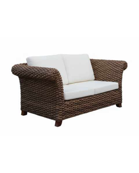 Salotto Completo da esterno in Rattan - Divano 165x73H80, Poltrone 100x73H80, Tavolo 83x83H41