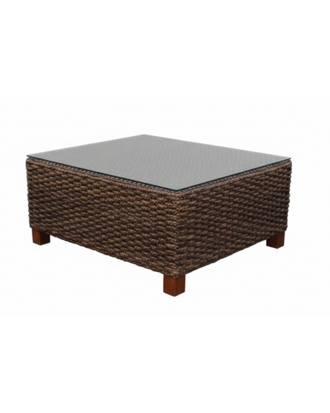 Salotto Completo da esterno in Rattan - Divano 165x73H80, Poltrone 100x73H80, Tavolo 83x83H41