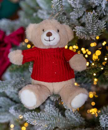 Ositos de peluche "Abrázame" – 15 o 25 cm – Adornos navideños