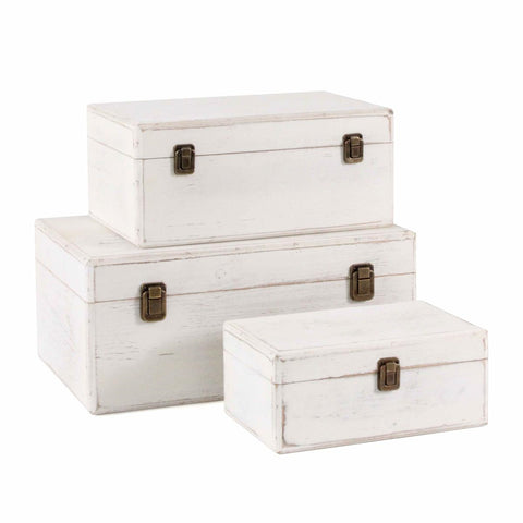 Bauletto Shabby Chic in MDF Sbiancato - Varie Dimensioni