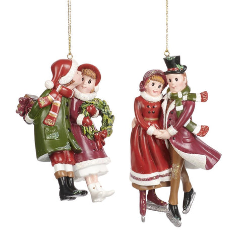 Decorazione Natalizia Coppia Innamorata – 11 cm (Goodwill, modelli assortiti)