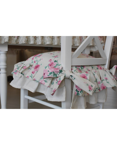 Double flounce chair cover