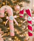 Decorazione Natalizia Candy Cane in Tessuto Glitter – Goodwill, 36cm — copertina