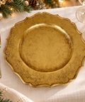Sottopiatto Natalizio Golden, Ø33cm — ambientata