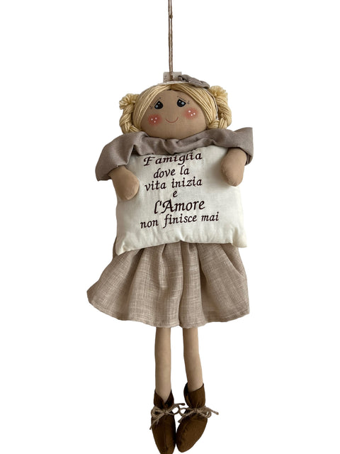 Doll with pillow