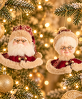 Babbo Natale e Mamma Natale North Pole Goodwill 18 cm sull’albero