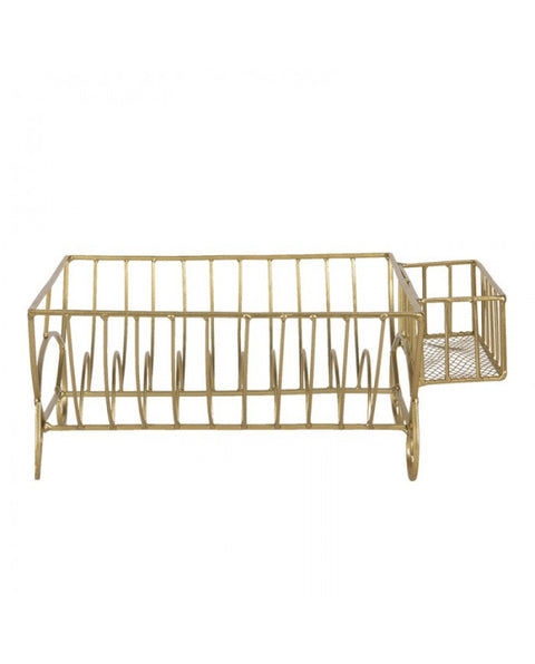 Gold dish drainer