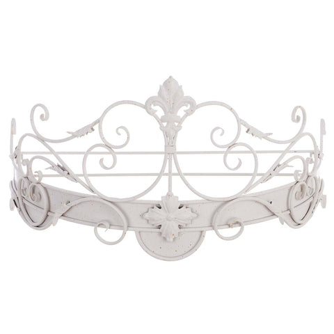 Cielo Letto in Ferro Battuto Bianco – Curly Collection by Blanc Mariclò