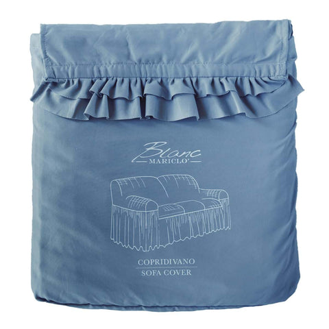 Sofa cover with frill