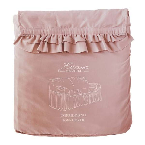 Sofa cover with frill