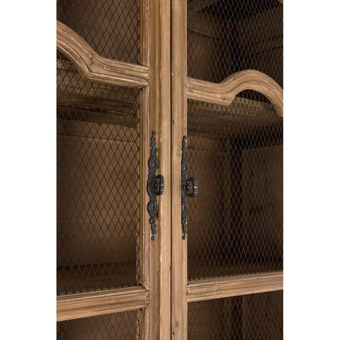 Libreria Cristalliera in Legno di Cedro (Base + Superiore) – Collezione Agapanthus by Blanc Mariclò, 156x58x236 cm