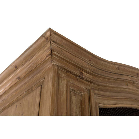 Libreria Cristalliera in Legno di Cedro (Base + Superiore) – Collezione Agapanthus by Blanc Mariclò, 156x58x236 cm