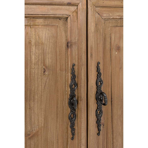Libreria Cristalliera in Legno di Cedro (Base + Superiore) – Collezione Agapanthus by Blanc Mariclò, 156x58x236 cm