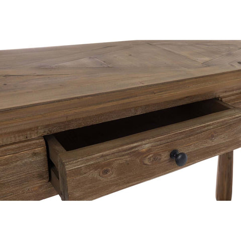 Consolle con Cassetti in Legno di Cedro – Collezione Fresia by Blanc Mariclò, 233x35x87cm