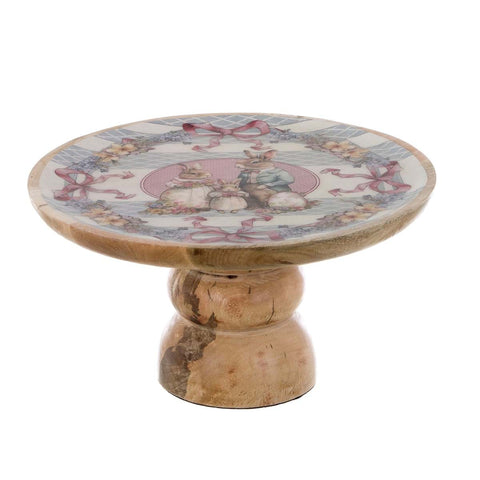 Alzatina in Legno di Mango Joyeuses Pâques – 30x30x16 cm