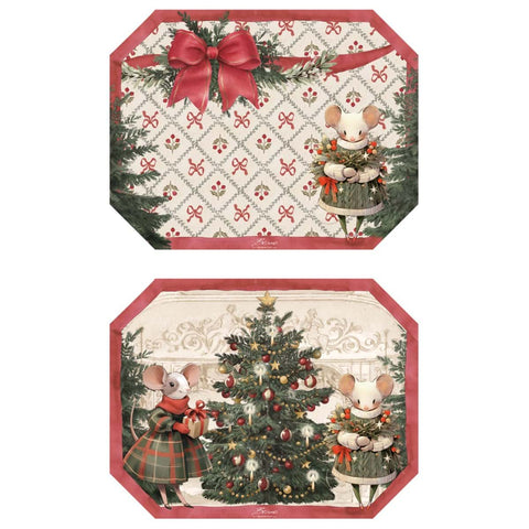 Tovaglietta Natalizia in Vinile Assortita 45x35 cm – Collezione Favola di Natale by Blanc Mariclò