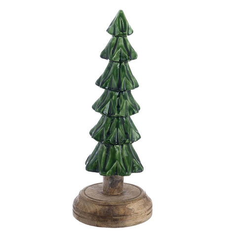Decorazione Albero in Legno di Mango – Collezioni Foresta d’Inverno & Sogno di Bosco