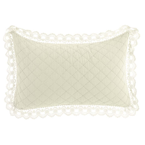 Set 2 Copriguanciali con Gala in Pizzo 50x80 cm – Pizzo Collection (Naturale, Rosa, Verde)
