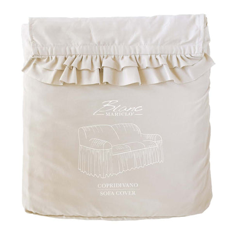 Copridivano con Gala 160x280x50 cm – Blanc Mariclò (Avorio, Rosa, Verde)