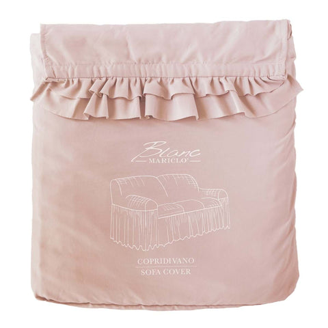Copridivano con Gala 160x280x50 cm – Blanc Mariclò (Avorio, Rosa, Verde)