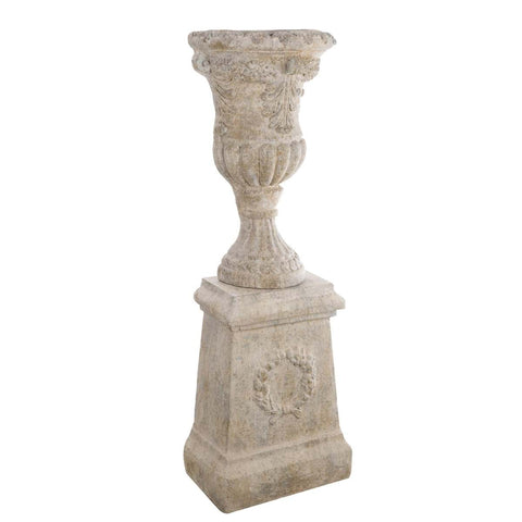 Vaso con Base in Resina Epoca Collection by Blanc Mariclò - 47x24x134 cm