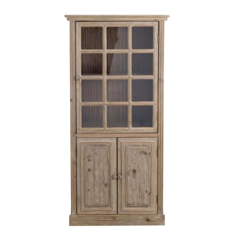 Vetrinetta Shabby Chic Natural Nuances by Blanc Mariclò - Legno di Pino 63x37x131 cm