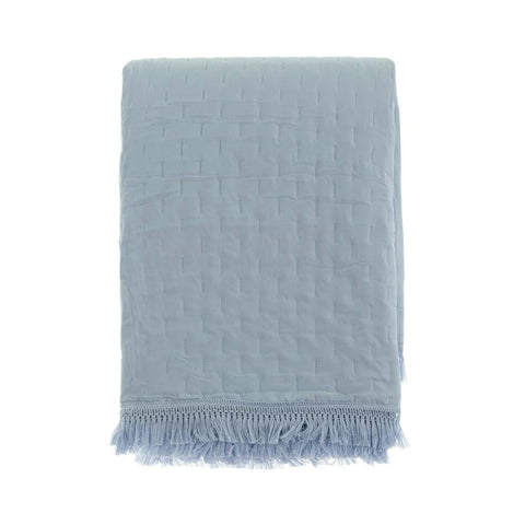 Trapunta con Frange 260x260 cm by Blanc MariClo’ – Collezione Petali Uniti