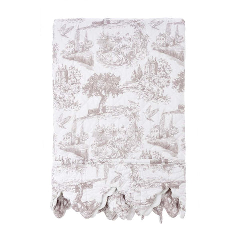 Trapunta Matrimoniale Toile de Jouy 360GSM by Blanc Mariclò - Microfibra 250x250 cm