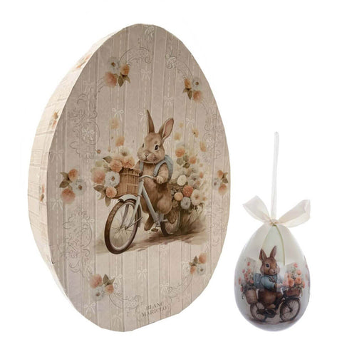 Scatola Regalo con 8 Decori Coniglietto in Bicicletta by Blanc Mariclo'