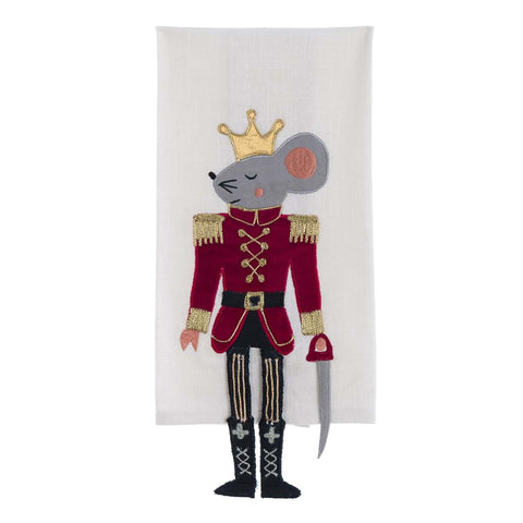 Canovaccio in Cotone "Re dei Topi" - Blanc Mariclò, 40x70cm